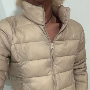 Cropped Light Khaki Jacket
